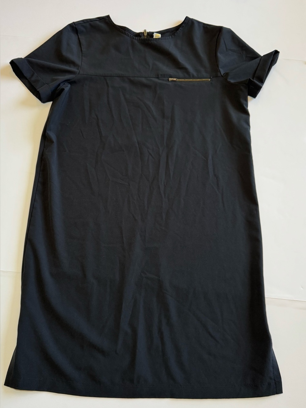 Lolë Montreal Minimalist Shift Dress Black Athleisure Travel Dress Size Medium